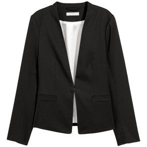 H&M Black Blazer Without Lapels